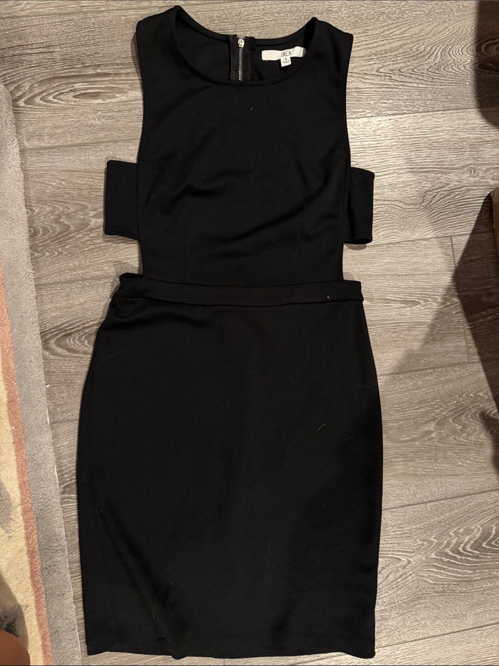 Jack by BB Dakota Black Sleeveless Cutout Sheath